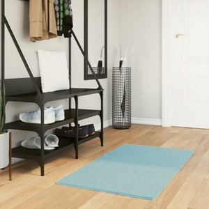 vidaXL, vidaXL Teppich OVIEDO Kurzflor Grün 60x110 cm