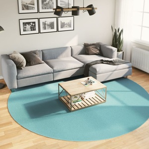 vidaXL, vidaXL Teppich OVIEDO Kurzflor Grün Ø 280 cm