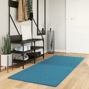 vidaXL, vidaXL Teppich OVIEDO Kurzflor Türkis 80x200 cm