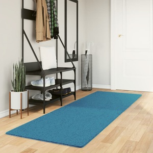 vidaXL, vidaXL Teppich OVIEDO Kurzflor Türkis 80x250 cm