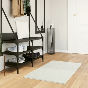 vidaXL, vidaXL Teppich OVIEDO Kurzflor Creme 60x110 cm