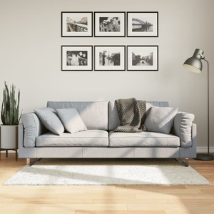 vidaXL, vidaXL Teppich OVIEDO Kurzflor Creme 80x150 cm