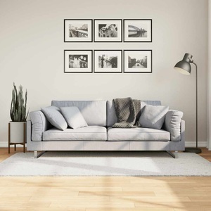 vidaXL, vidaXL Teppich OVIEDO Kurzflor Creme 100x200 cm
