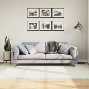 vidaXL, vidaXL Teppich OVIEDO Kurzflor Creme 160x230 cm