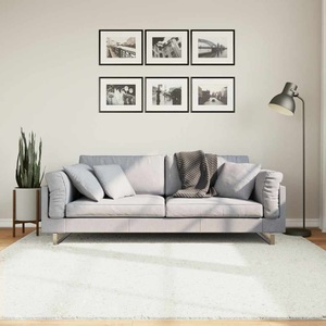 vidaXL, vidaXL Teppich OVIEDO Kurzflor Creme 200x200 cm