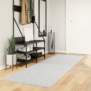 vidaXL, vidaXL Teppich OVIEDO Kurzflor Grau 80x250 cm
