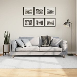 vidaXL, vidaXL Teppich OVIEDO Kurzflor Grau 160x230 cm