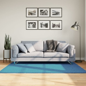 vidaXL, vidaXL Teppich OVIEDO Kurzflor Türkis 120x170 cm