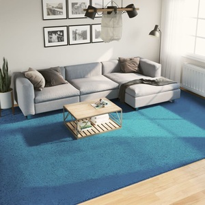 vidaXL, vidaXL Teppich OVIEDO Kurzflor Türkis 300x400 cm