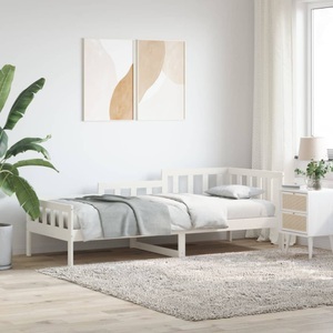 vidaXL, vidaXL Tagesbett Weiß 80x200 cm Massivholz Kiefer