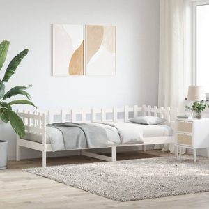 vidaXL, vidaXL Tagesbett Weiß 90x190 cm Massivholz Kiefer
