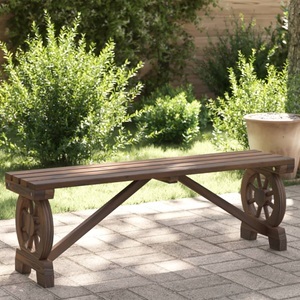 vidaXL, vidaXL Gartenbank 115 cm Massivholz Tanne, vidaXL Gartenbank 115 cm Massivholz Tanne