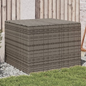 vidaXL, vidaXL Gartentruhe Grau 291L Poly Rattan, vidaXL Gartentruhe Grau 291L Poly Rattan