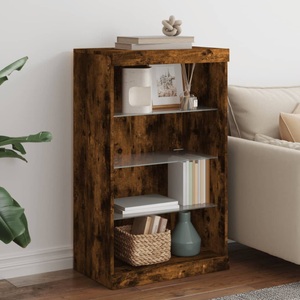 vidaXL, vidaXL Sideboard mit LED-Leuchten Räuchereiche 60,5x37x100 cm