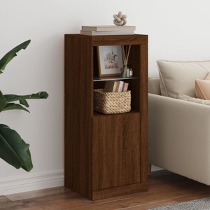 vidaXL, vidaXL Sideboard mit LED-Leuchten Braun Eichen-Optik 41x37x100 cm