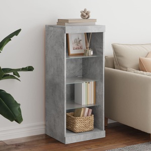 vidaXL, vidaXL Sideboard mit LED-Leuchten Betongrau 41x37x100 cm