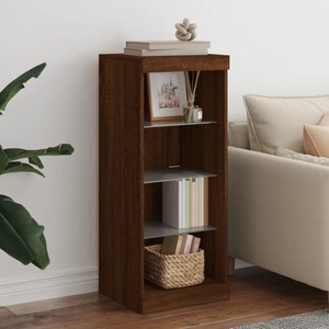vidaXL, vidaXL Sideboard mit LED-Leuchten Braun Eichen-Optik 41x37x100 cm