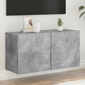 vidaXL, vidaXL TV-Wandschrank Betongrau 80x30x41 cm, vidaXL TV-Wandschrank Betongrau 80x30x41 cm