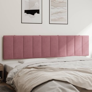 vidaXL, vidaXL Kopfteil-Kissen Rosa 200 cm Samt, vidaXL Kopfteil-Kissen Rosa 200 cm Samt