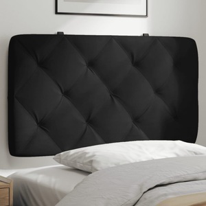 vidaXL, vidaXL Kopfteil-Kissen Schwarz 90 cm Samt, vidaXL Kopfteil-Kissen Schwarz 90 cm Samt