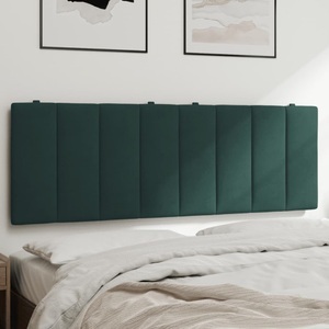 vidaXL, vidaXL Kopfteil-Kissen Dunkelgrün 140 cm Samt, vidaXL Kopfteil-Kissen Dunkelgrün 140 cm Samt