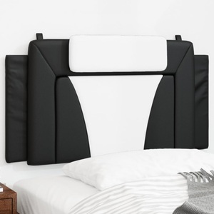 vidaXL, vidaXL Kopfteil-Kissen Schwarz und Weiß 100 cm Kunstleder, vidaXL Kopfteil-Kissen Schwarz und Weiß 100 cm Kunstleder