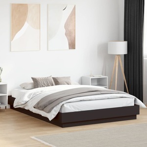 vidaXL, vidaXL Bettgestell Schwarz 140x200 cm Holzwerkstoff