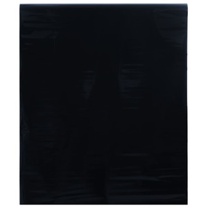 vidaXL, vidaXL Fensterfolie Statisch Matt Schwarz 90x1000 cm PVC, vidaXL Fensterfolie Statisch Matt Schwarz 90x1000 cm PVC