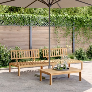 vidaXL, vidaXL Garten-Mittelsofas aus Paletten 2 Stk. Massivholz Akazie