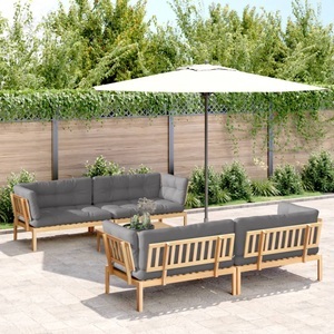 vidaXL, vidaXL 5-tlg. Garten-Sofagarnitur aus Paletten mit Kissen Akazienholz, vidaXL 5-tlg. Garten-Sofagarnitur aus Paletten mit Kissen Akazienholz