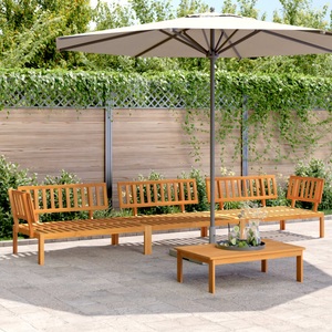 vidaXL, vidaXL 4-tlg. Garten-Sofagarnitur aus Paletten Massivholz Akazie