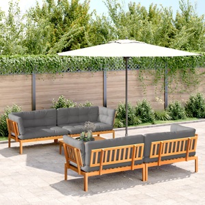vidaXL, vidaXL 5-tlg. Garten-Sofagarnitur aus Paletten mit Kissen Akazienholz