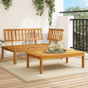 vidaXL, vidaXL 2-tlg. Garten-Sofagarnitur aus Paletten Massivholz Akazie, vidaXL 2-tlg. Garten-Sofagarnitur aus Paletten Massivholz Akazie