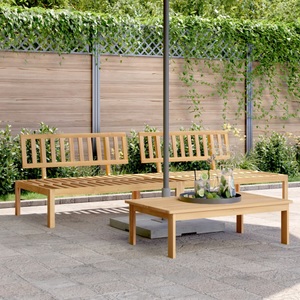vidaXL, vidaXL Garten-Mittelsofas aus Paletten 2 Stk. Massivholz Akazie