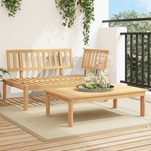vidaXL, vidaXL 2-tlg. Garten-Sofagarnitur aus Paletten Massivholz Akazie, vidaXL 2-tlg. Garten-Sofagarnitur aus Paletten Massivholz Akazie