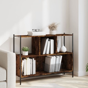 vidaXL, vidaXL Bücherregal Räuchereiche 102x28x77,5 cm Holzwerkstoff, vidaXL Bücherregal Räuchereiche 102x28x77,5 cm Holzwerkstoff