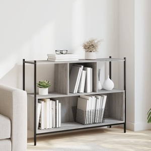 vidaXL, vidaXL Bücherregal Grau Sonoma 102x28x77,5 cm Holzwerkstoff
