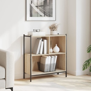 vidaXL, vidaXL Bücherregal Sonoma-Eiche 72x28x77,5 cm Holzwerkstoff