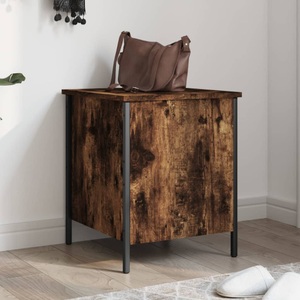 vidaXL, vidaXL Sitzbank mit Stauraum Räuchereiche 40x42,5x50 cm Holzwerkstoff, vidaXL Sitzbank mit Stauraum Räuchereiche 40x42,5x50 cm Holzwerkstoff