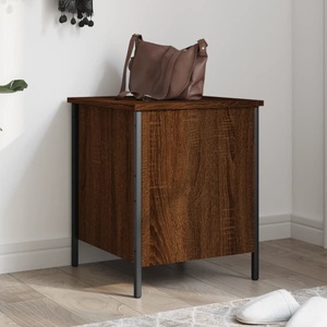 vidaXL, vidaXL Sitzbank mit Stauraum Braun Eiche 40x42,5x50 cm Holzwerkstoff, vidaXL Sitzbank mit Stauraum Braun Eiche 40x42,5x50 cm Holzwerkstoff