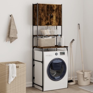 vidaXL, vidaXL Waschmaschinenschrank Räuchereiche 67x48x194 cm Holzwerkstoff
