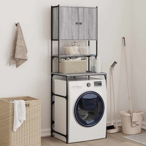 vidaXL, vidaXL Waschmaschinenschrank Grau Sonoma 67x48x194 cm Holzwerkstoff