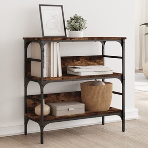 vidaXL, vidaXL Konsolentisch Räuchereiche 75x32x75 cm Holzwerkstoff, vidaXL Konsolentisch Räuchereiche 75x32x75 cm Holzwerkstoff