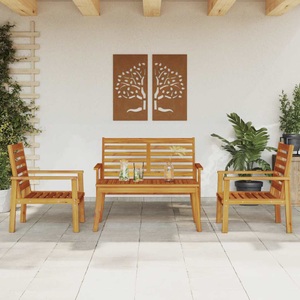 vidaXL, vidaXL 4-tlg. Garten-Lounge-Set Massivholz Akazie