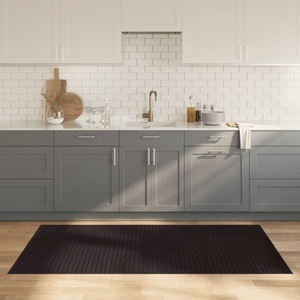 vidaXL, vidaXL Teppich Rechteckig Dunkelbraun 100x200 cm Bambus, vidaXL Teppich Rechteckig Dunkelbraun 100x200 cm Bambus