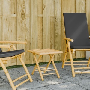 vidaXL, vidaXL Gartentisch Klappbar 45x45x45 cm Bambus, vidaXL Gartentisch Klappbar 45x45x45 cm Bambus