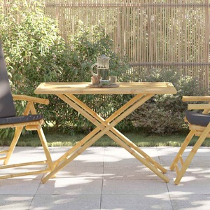 vidaXL, vidaXL Gartentisch Klappbar 110x55x75 cm Bambus