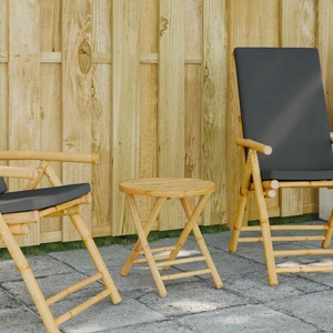 vidaXL, vidaXL Gartentisch Klappbar Ø45x45 cm Bambus
