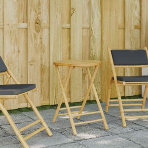 vidaXL, vidaXL Gartentisch Klappbar Ø55x75 cm Bambus