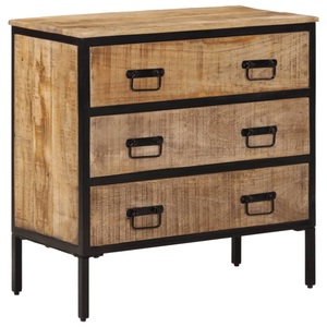 vidaXL, vidaXL Sideboard 70x35x70 cm Massives Raues Mangoholz